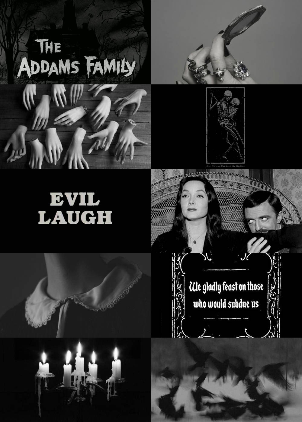 The Addams Family Mood Board