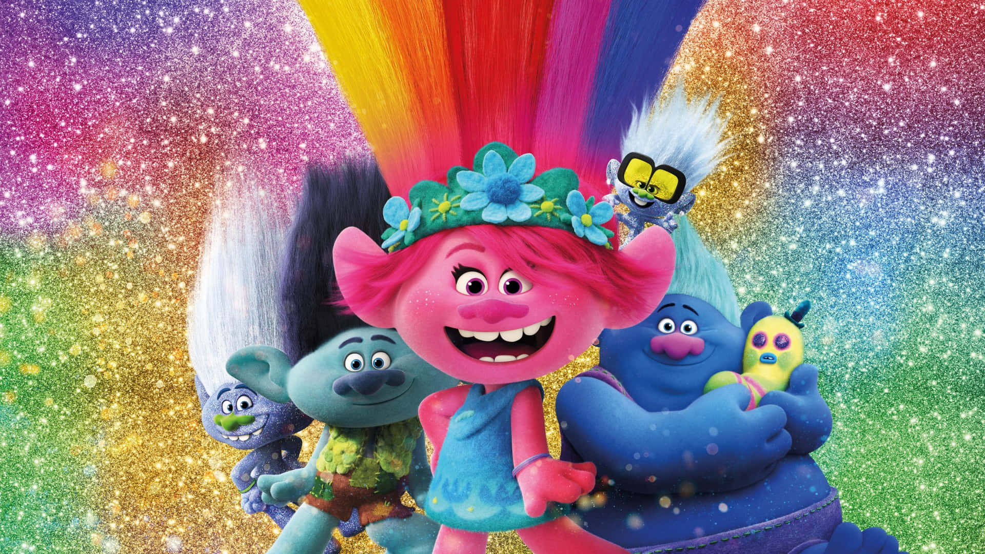 The Adventure Continues In Trolls World Tour Background