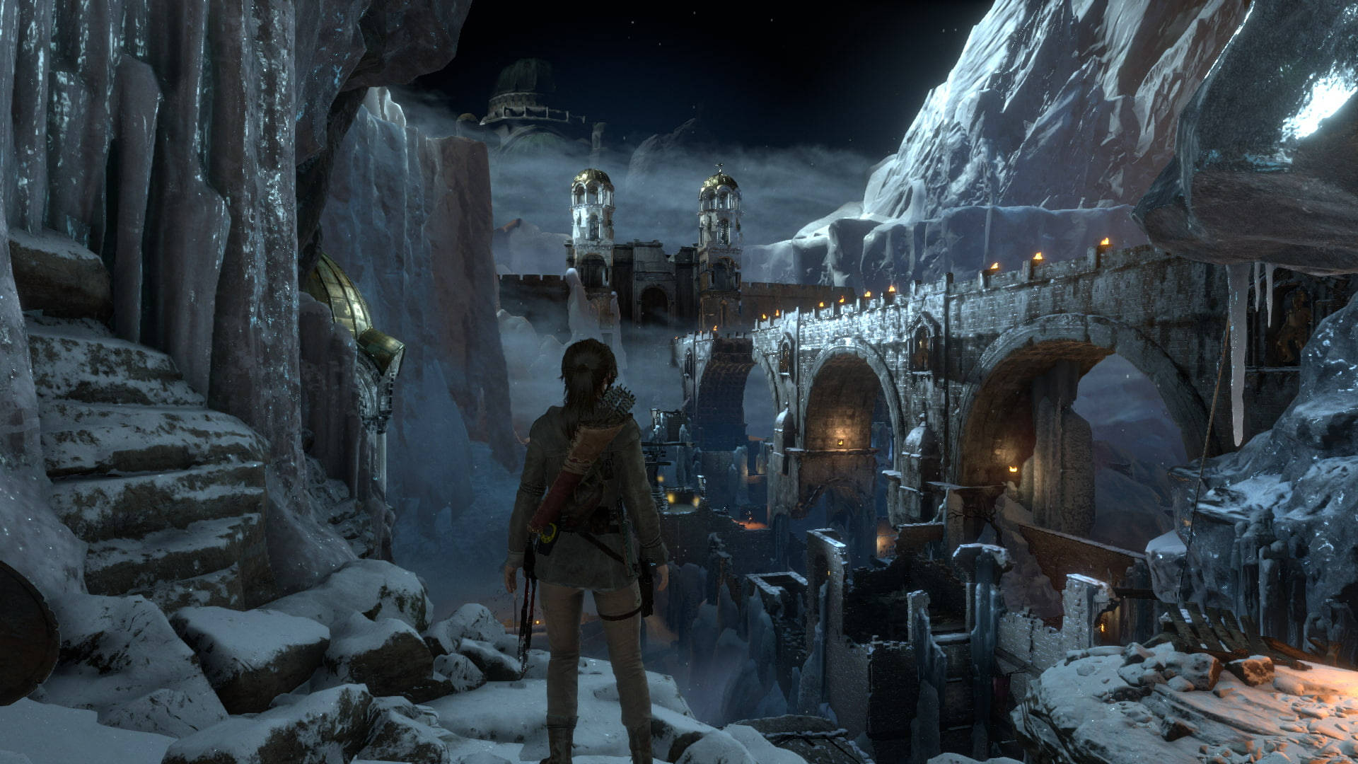 The Adventurous Lara Croft In Frozen Tundra - Rise Of The Tomb Raider
