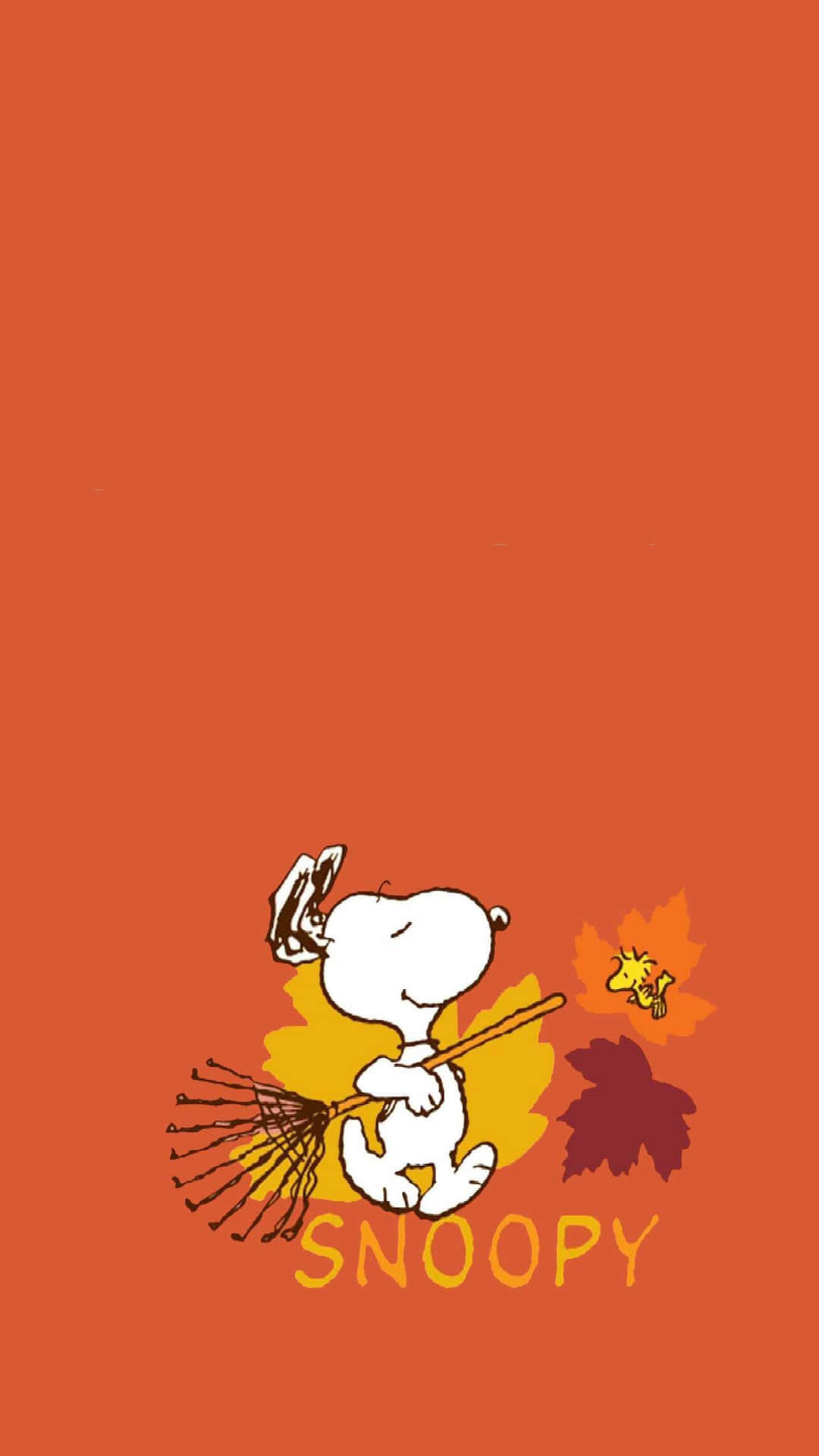 The Adventurous Snoopy Enjoys Sunny Fall Day Background