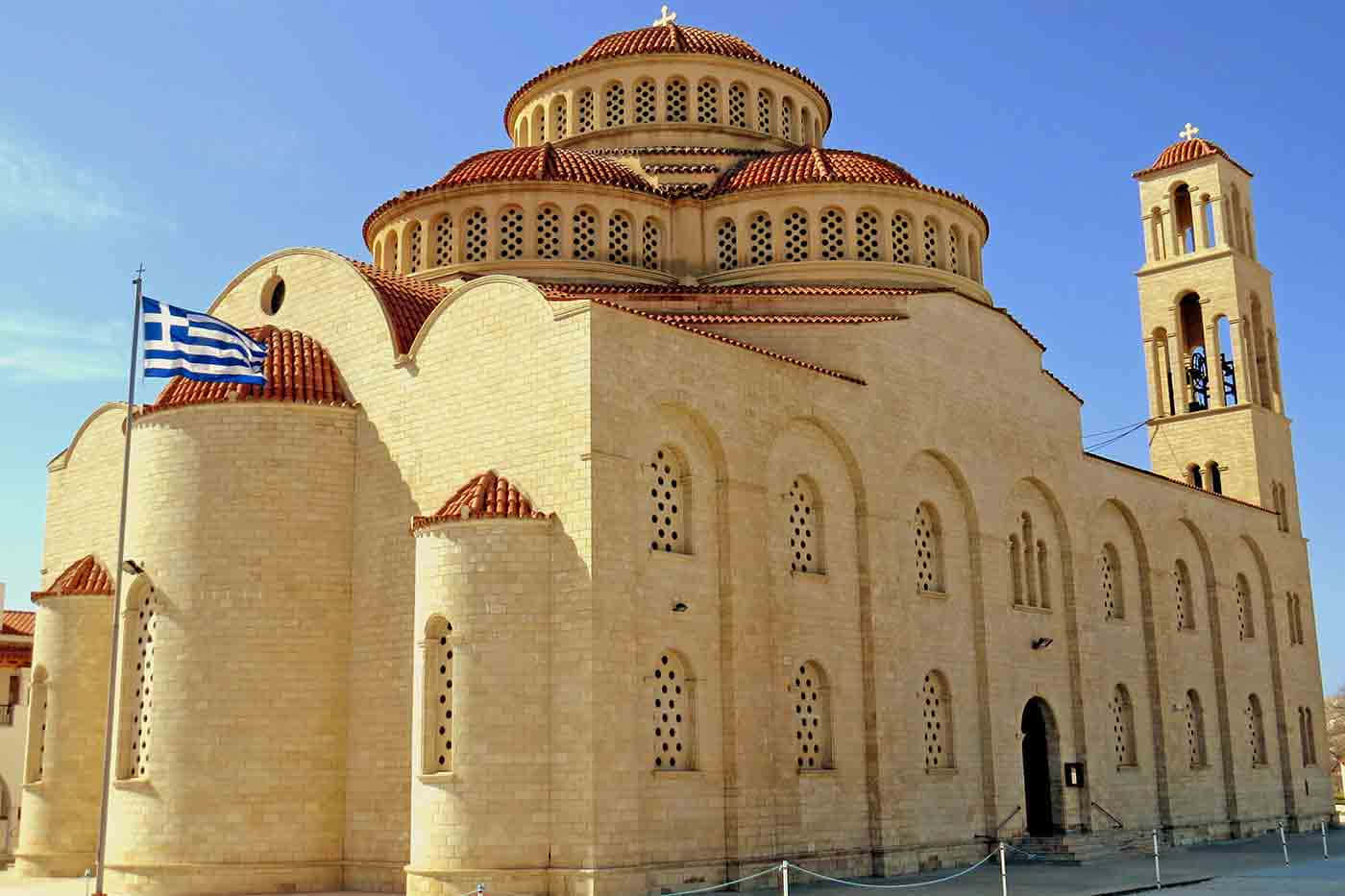 The Agioi Anargyroi Church In Paphos Background