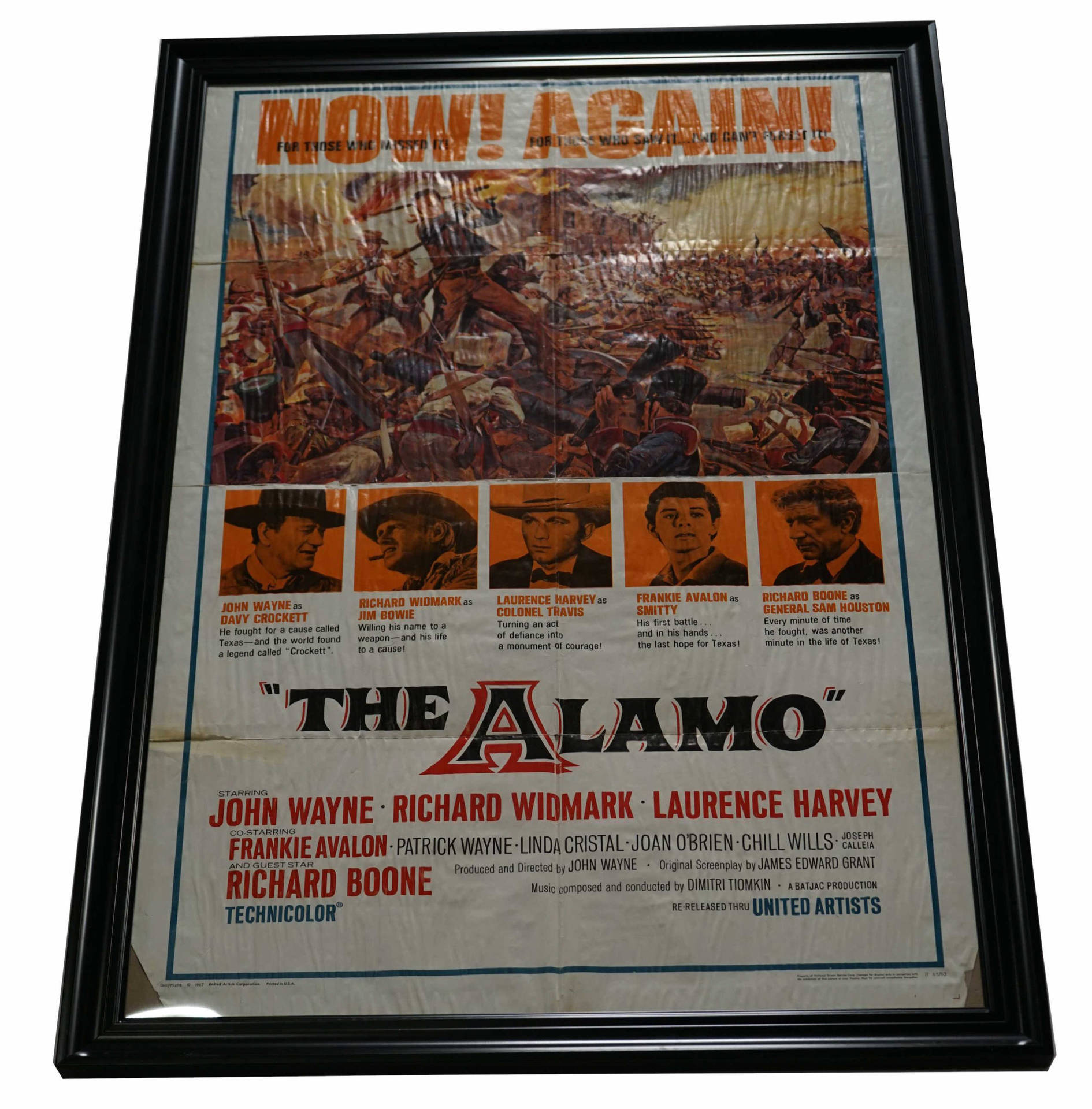 The Alamo 1960 John Wayne Cinema Poster Background