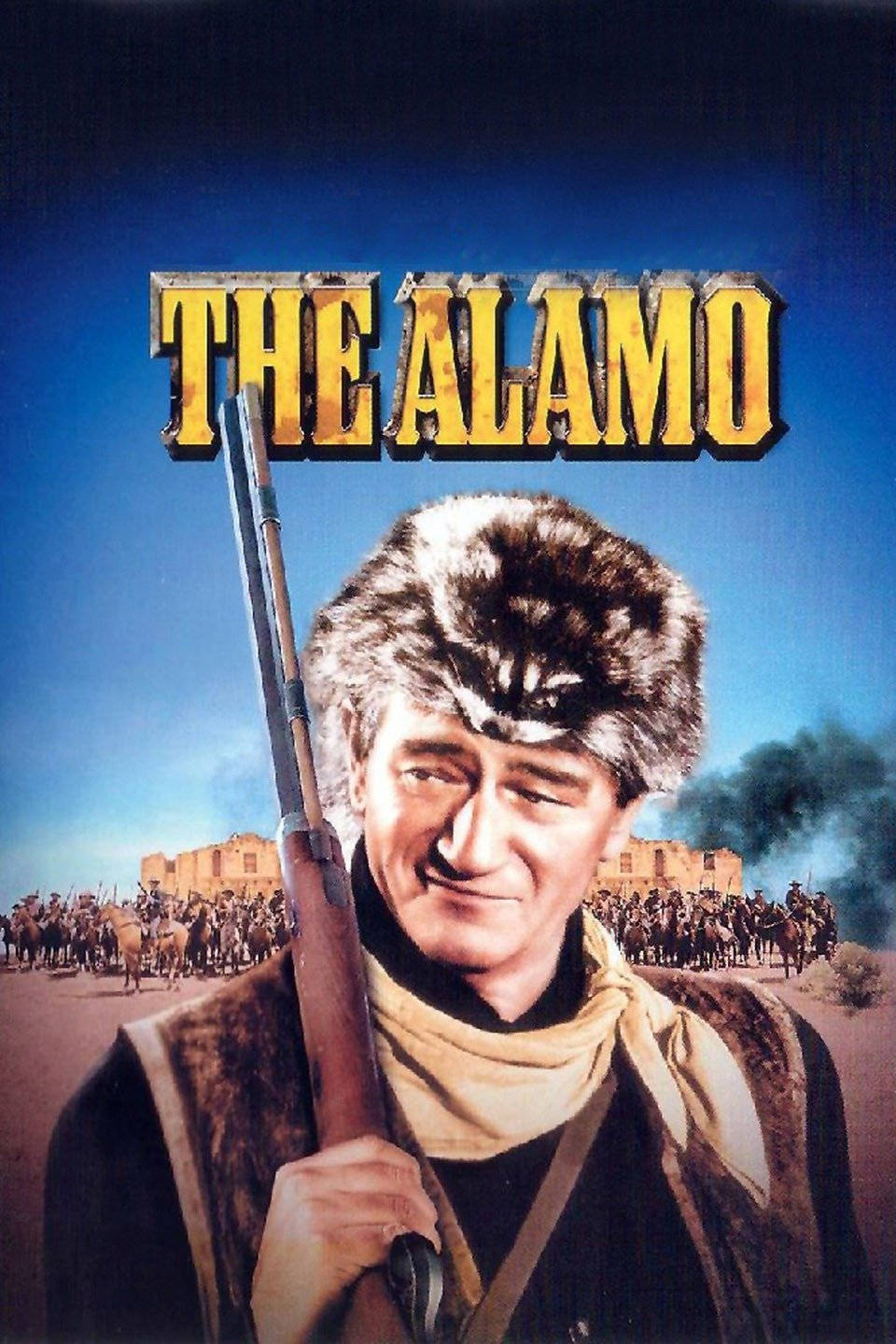 The Alamo 1960 John Wayne Solo Movie Poster Background