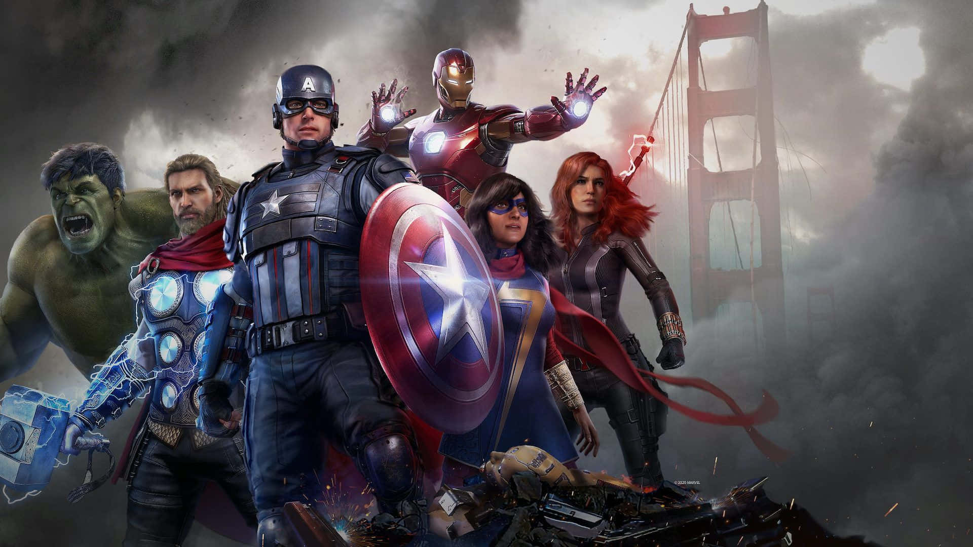 The Alliance Is Ready For Battle In Marvel Avengers Game Background