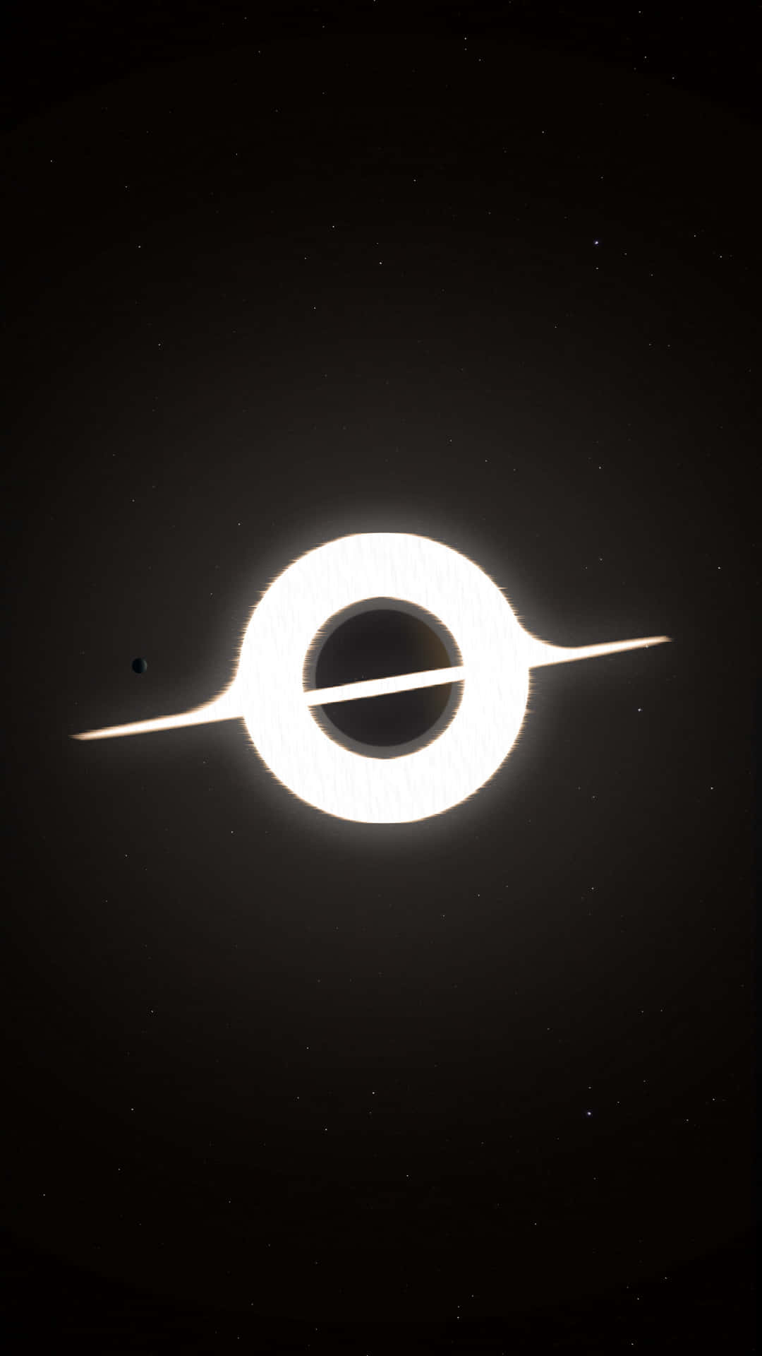 The Amazing Black Hole From Interstellar Background