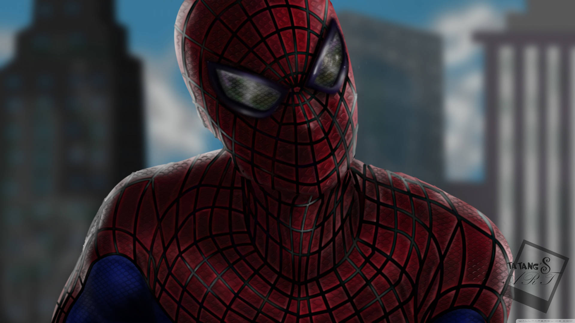 “the Amazing Spider-man Swinging Through New York City” Background