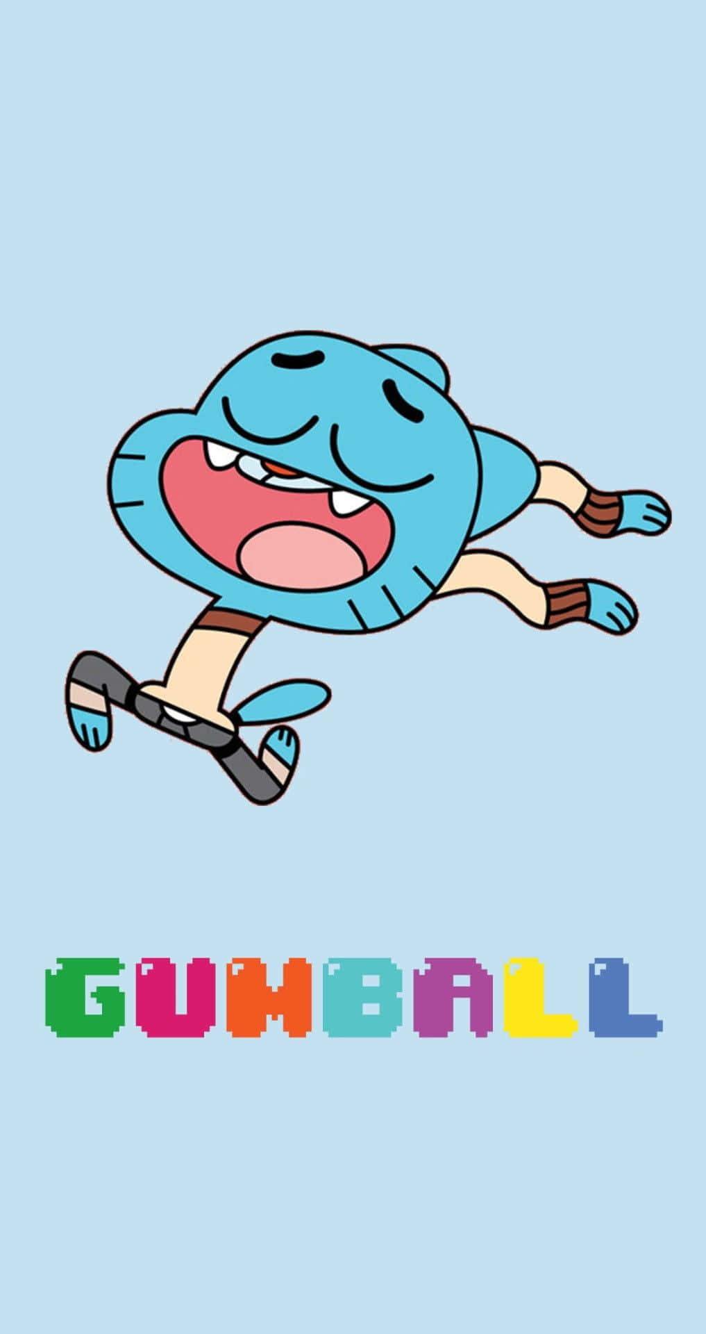 The Amazing World Of Gumball Characters In Action Background