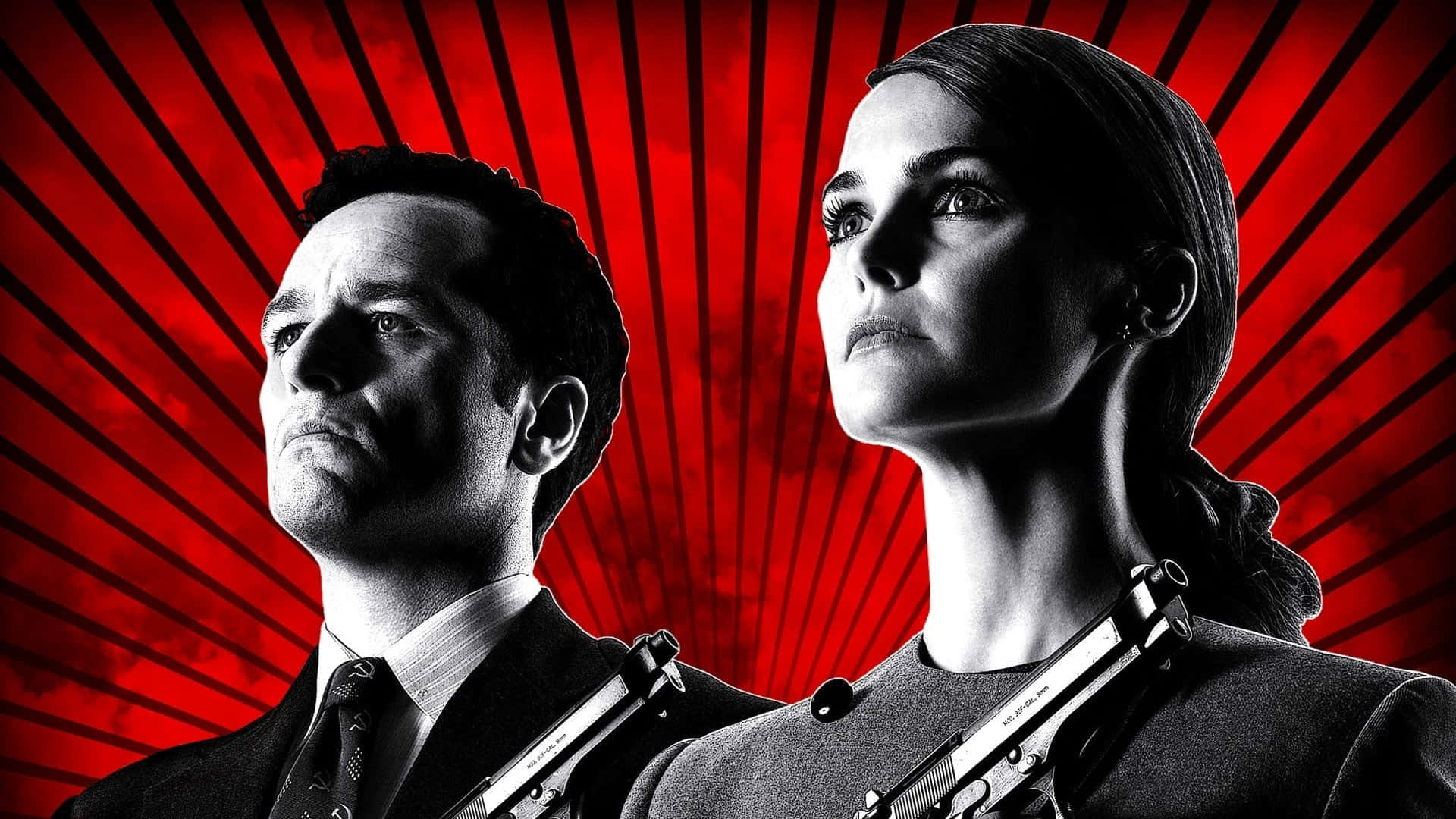 The Americans T V Show Promo Art Background