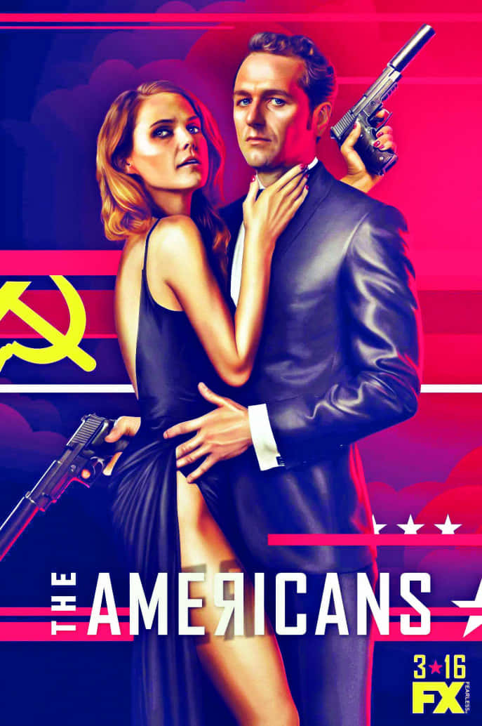 The Americans T V Show Promo Art Background