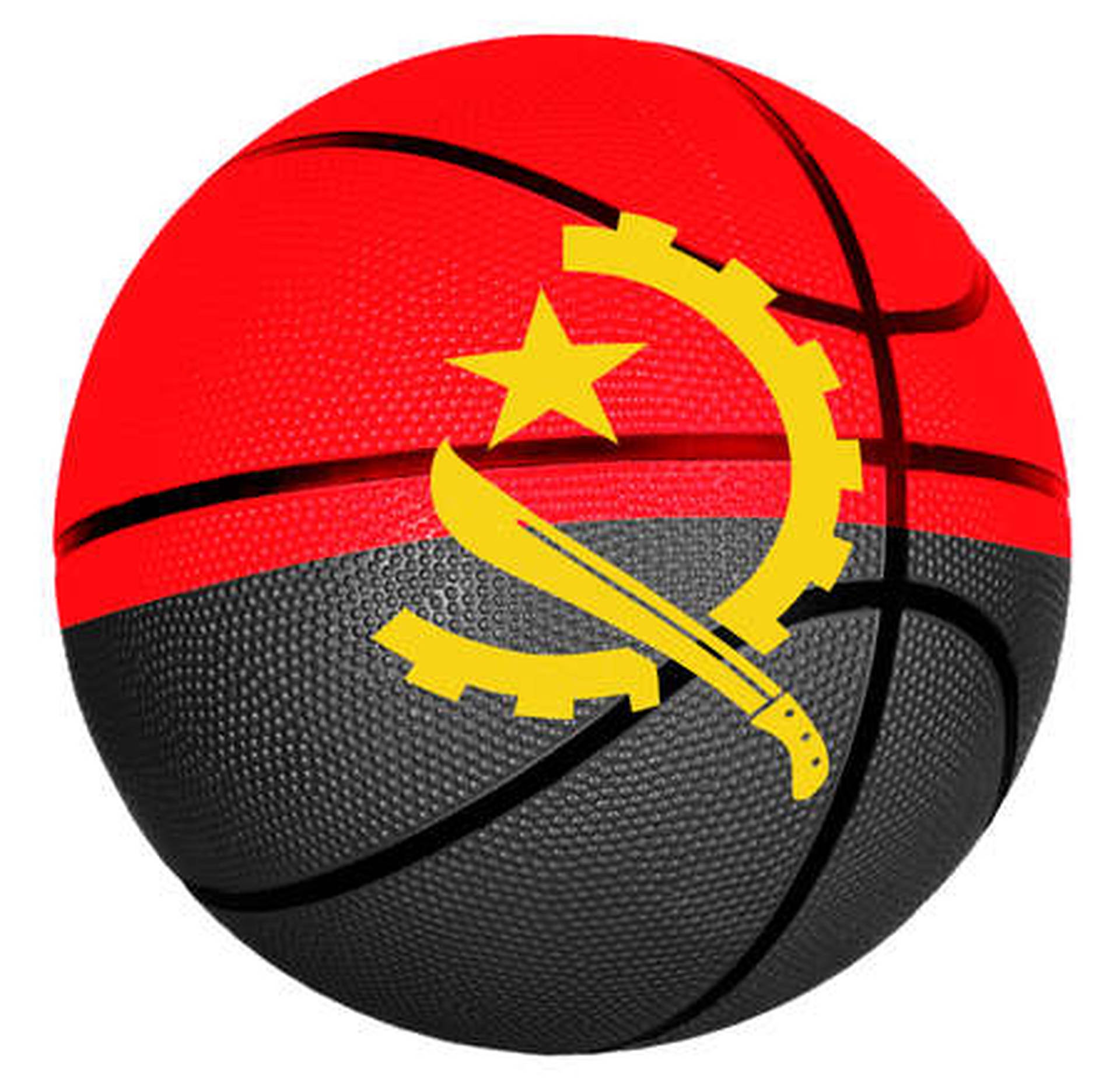 The Angolan Flag Sphere Background