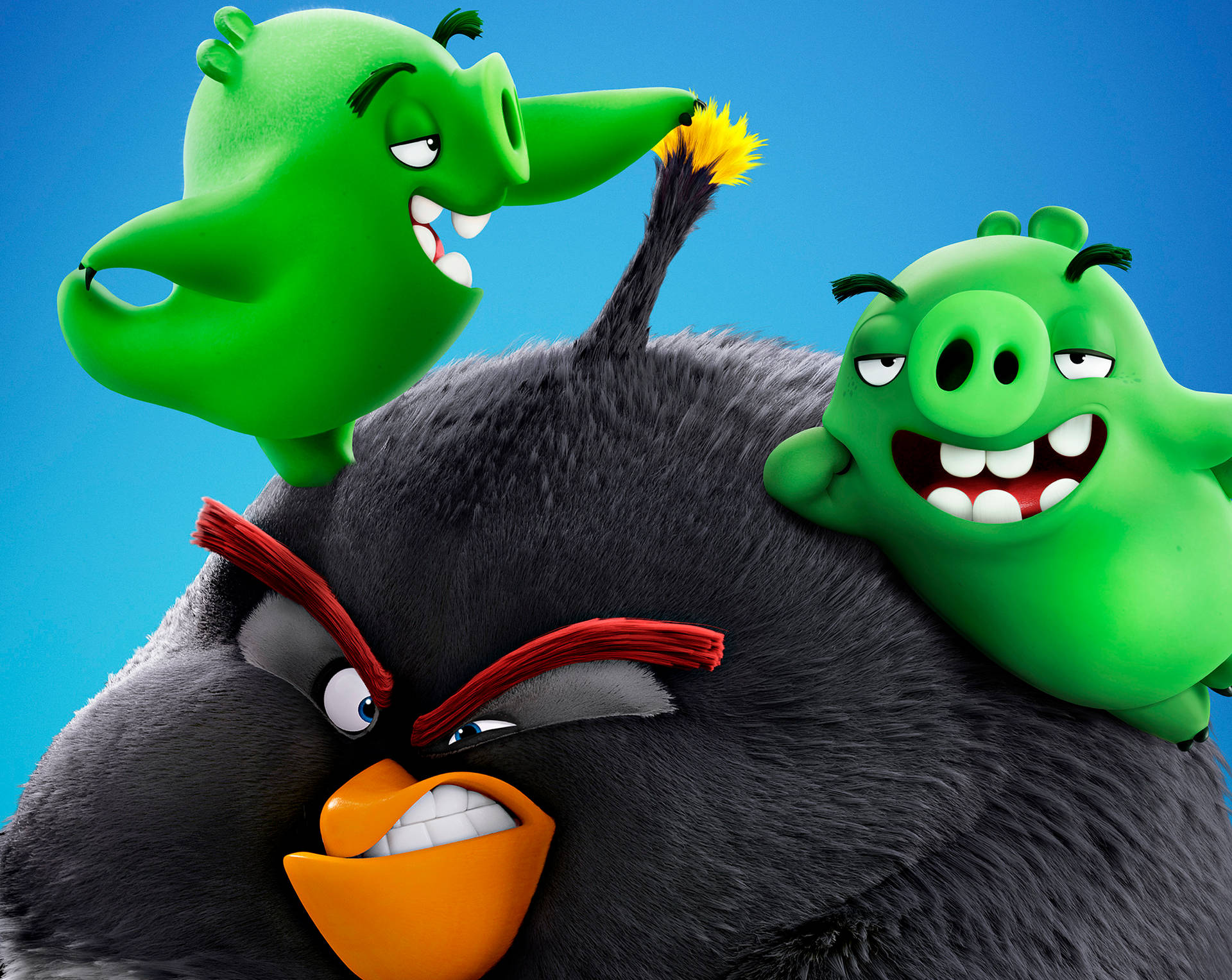 The Angry Birds Movie 2 Annoyed Bomb Background