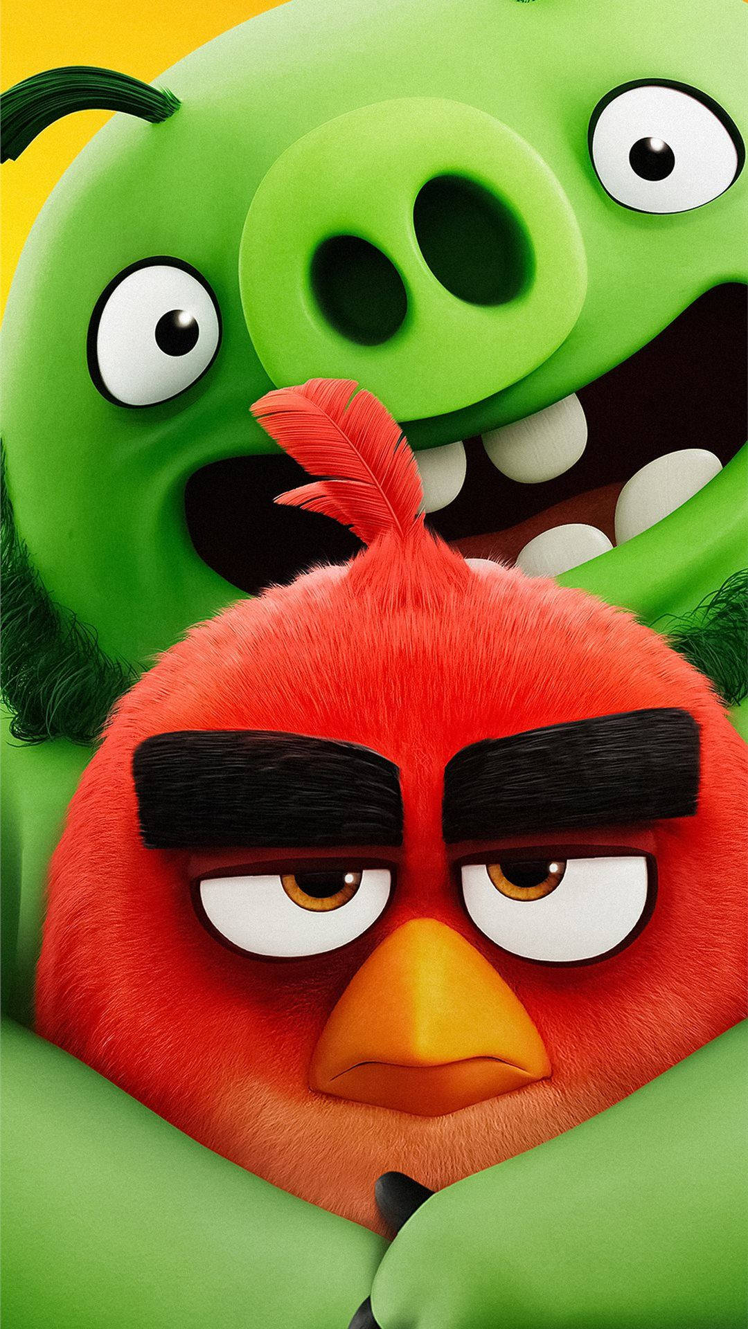 The Angry Birds Movie 2 Annoyed Red Background