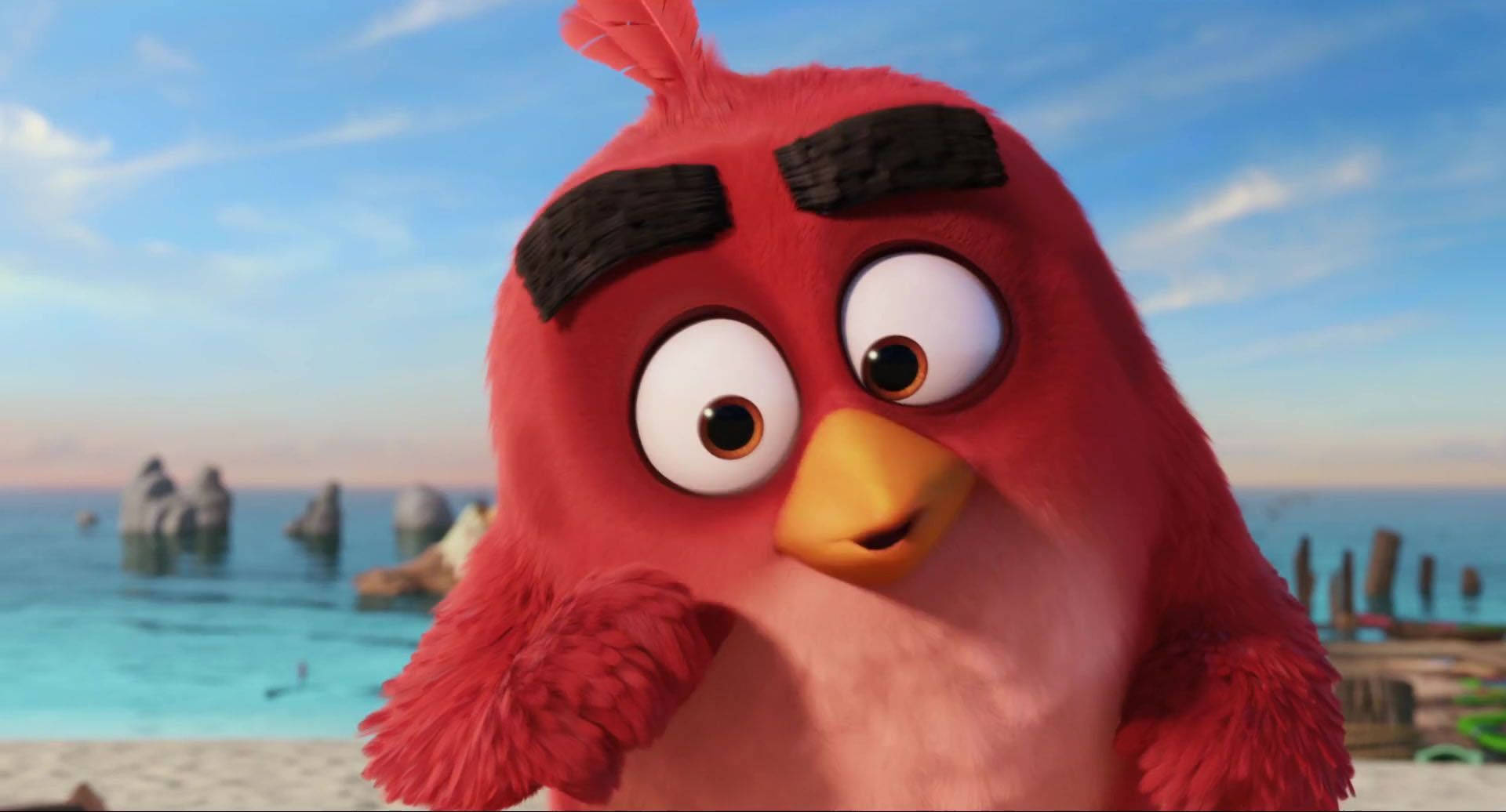 The Angry Birds Movie 2 Confident Red Background