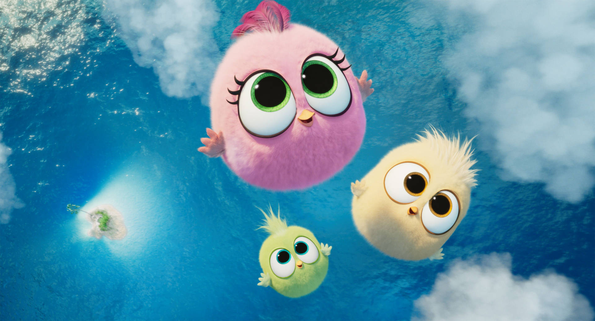 The Angry Birds Movie 2 Flying Chicks Background