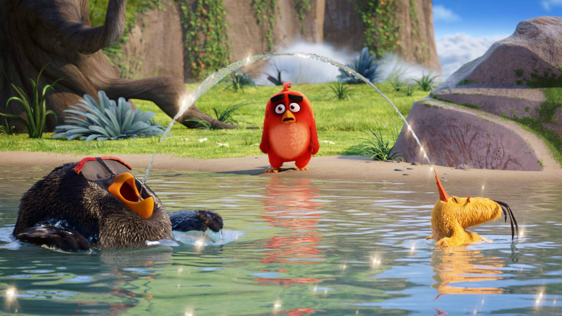 The Angry Birds Movie 2 Fountain Background