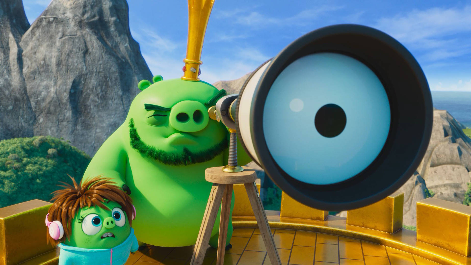 The Angry Birds Movie 2 Spying Piggies Background