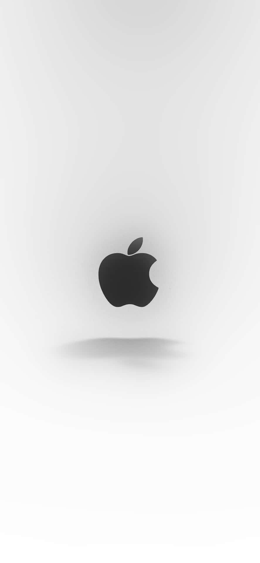 The Apple Logo On The Iphone X Background