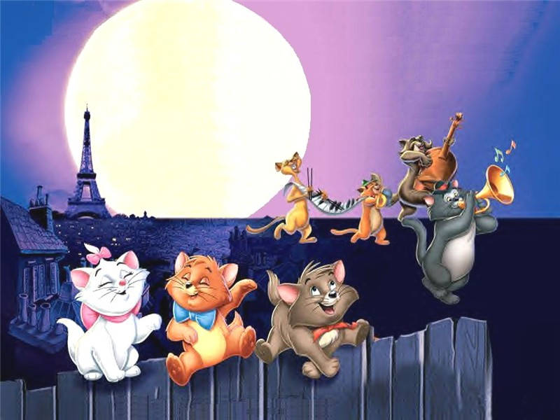 The Aristocats Kittens And Alley Cats Background