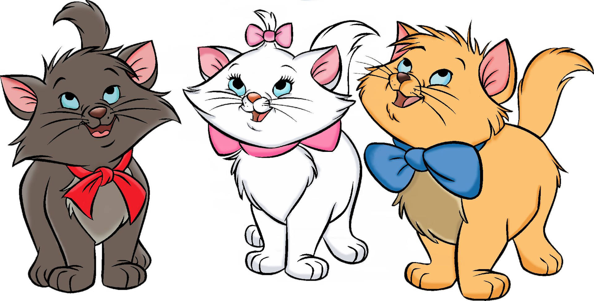 The Aristocats Marie, Toulouse, And Berlioz Background