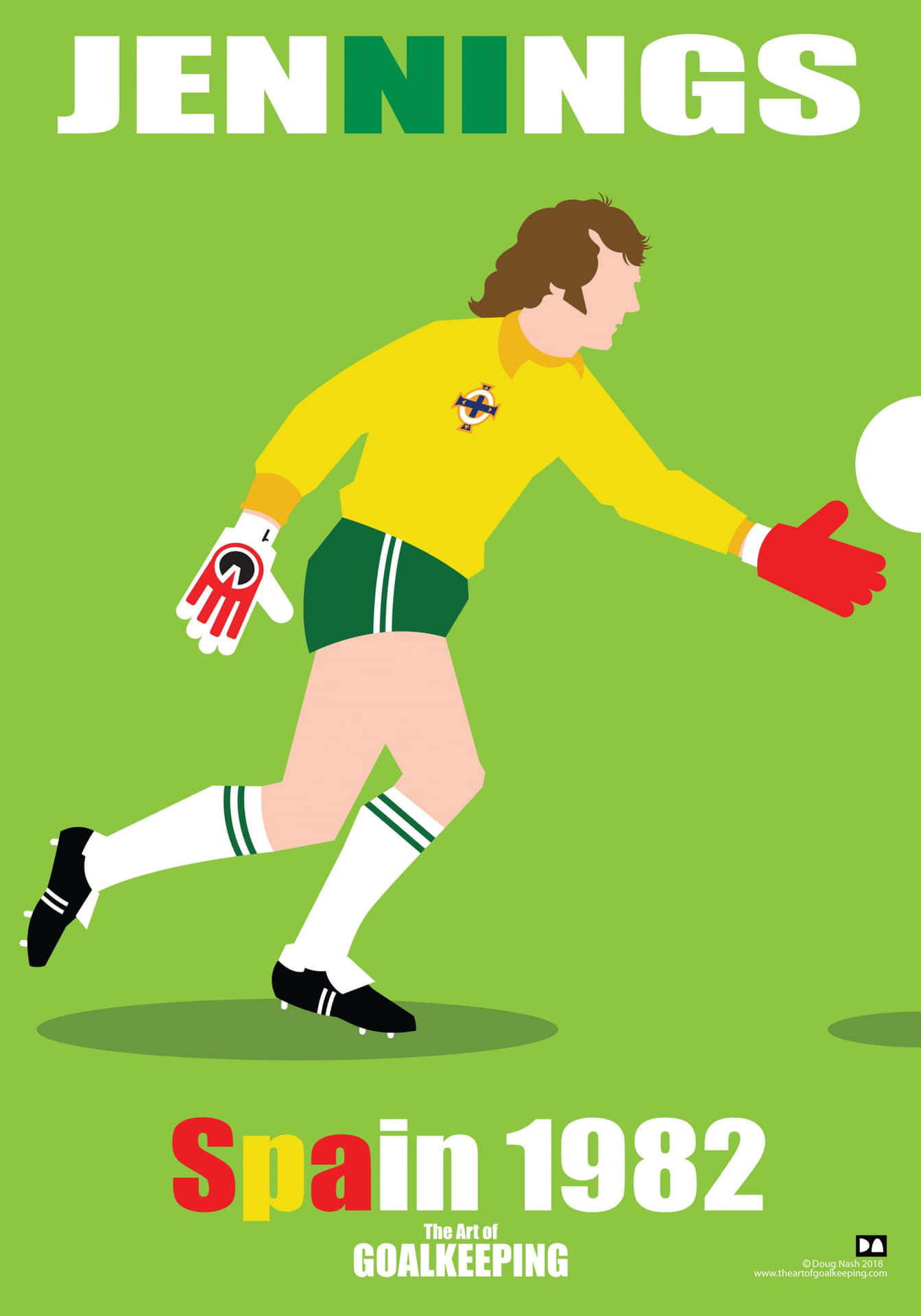 The Art Of Goal Keeping Pat Jennings Spain 1982 Background