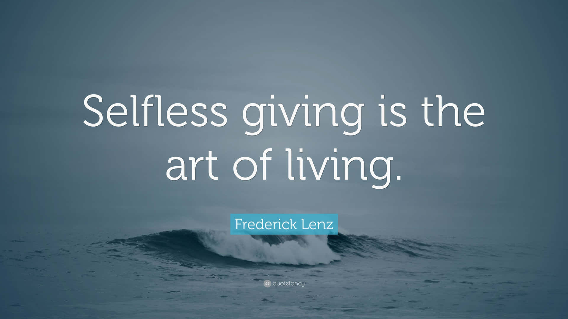 The Art Of Selfless Giving Background