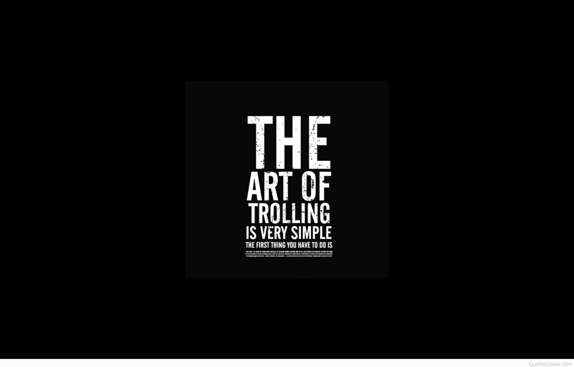 The Art Of Teasing Is Very Simple Background