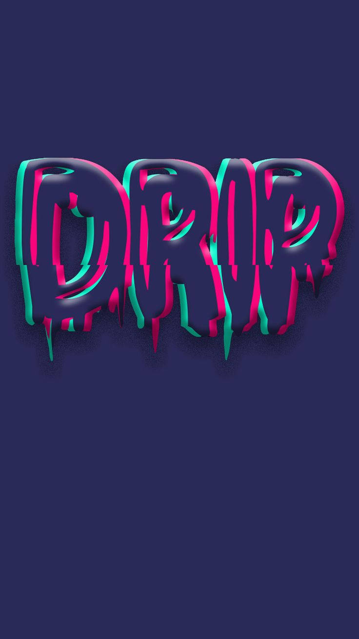 The Artistic Representation Of Cool Drip Background