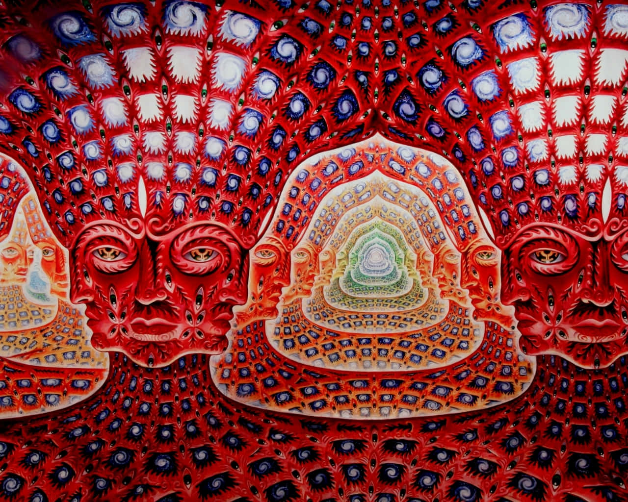 The Artistic Vision Of Alex Grey Background
