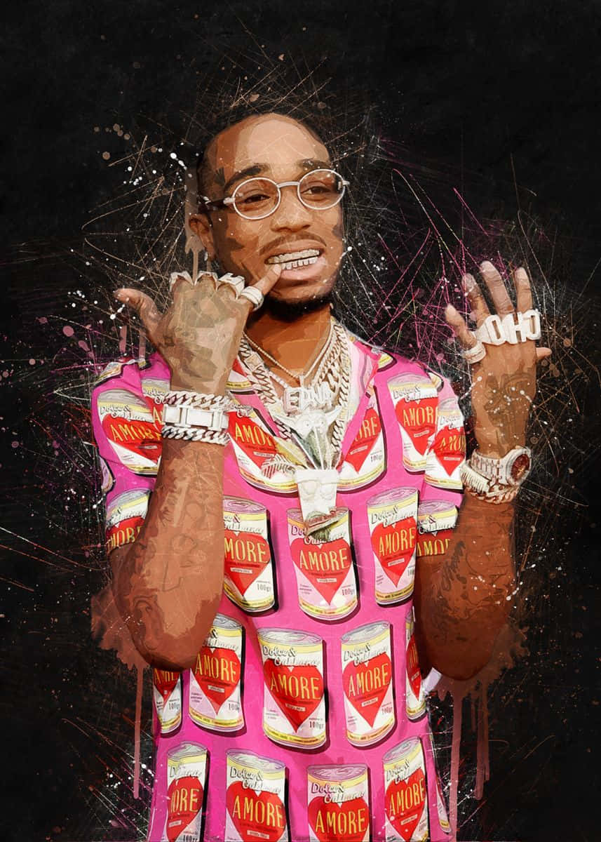 The Artistry Of Quavo - Wallpapers.com View Background