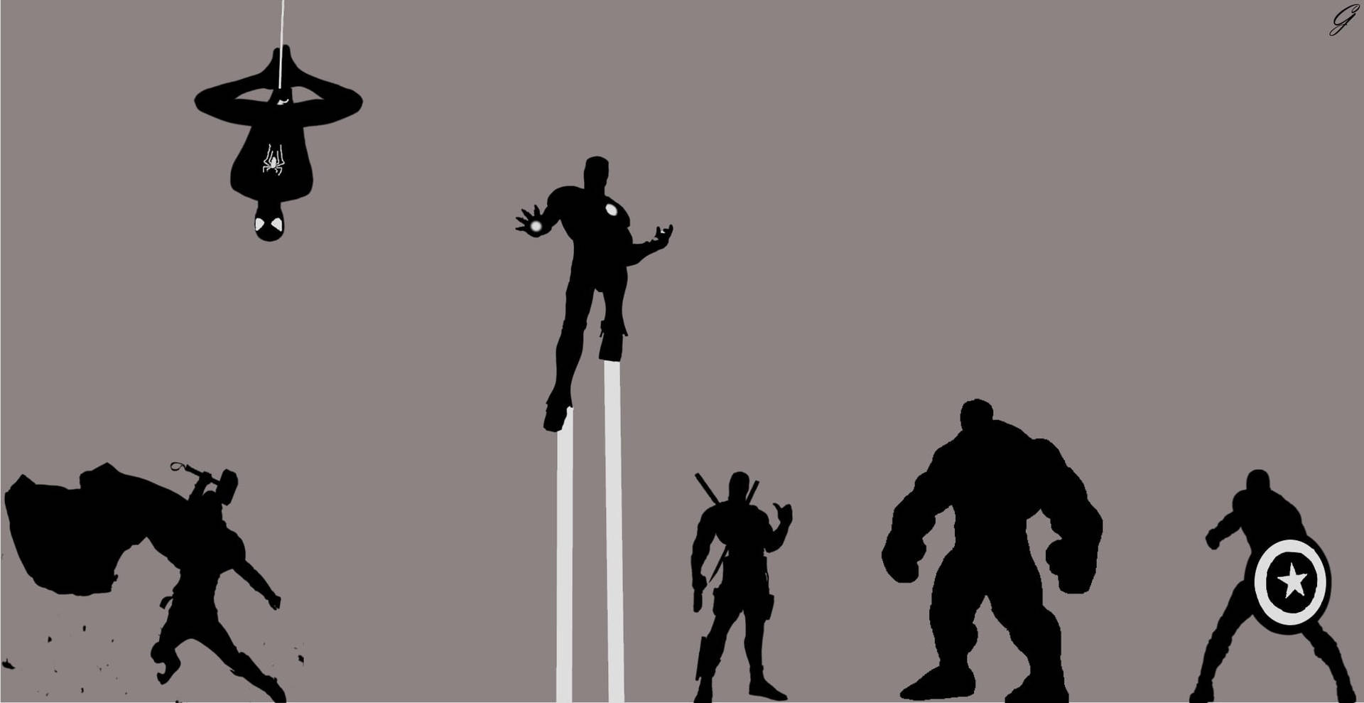 The Avengers Age Of Ultron Silhouette Background