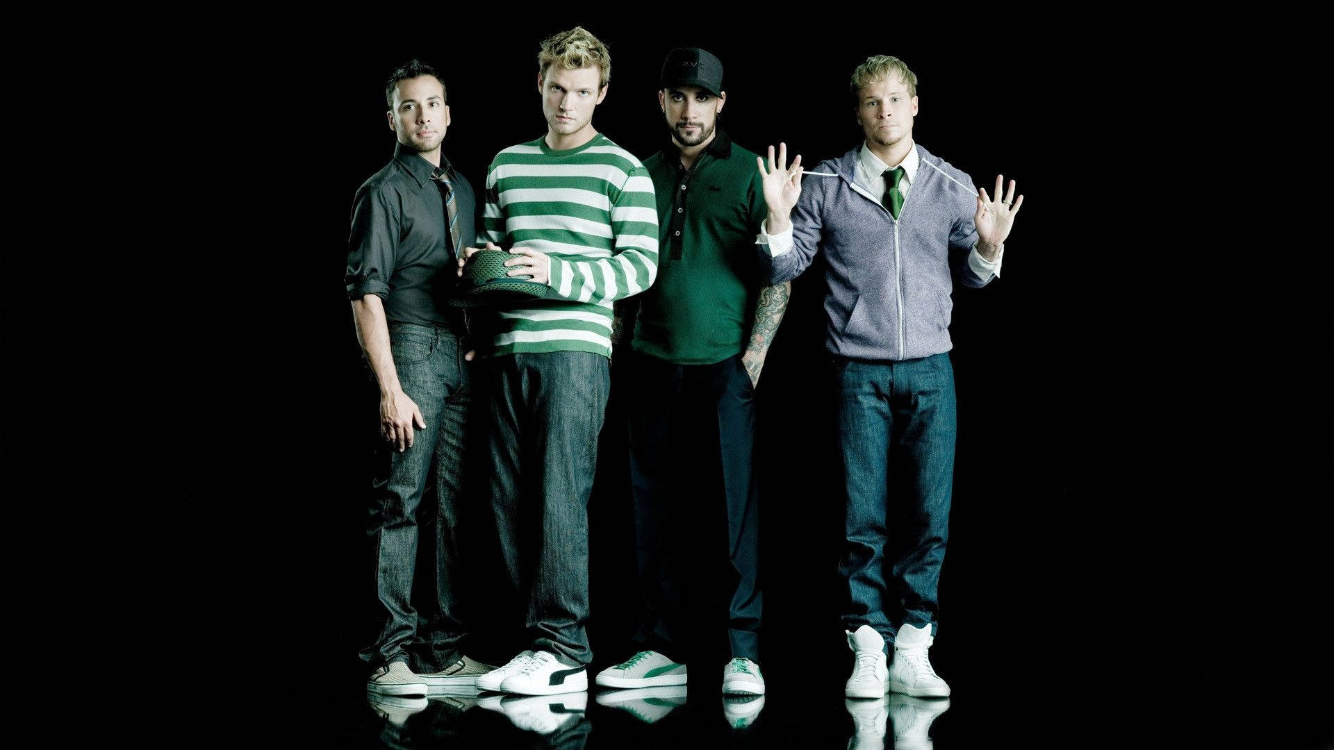 The Backstreet Boys In Green. Background