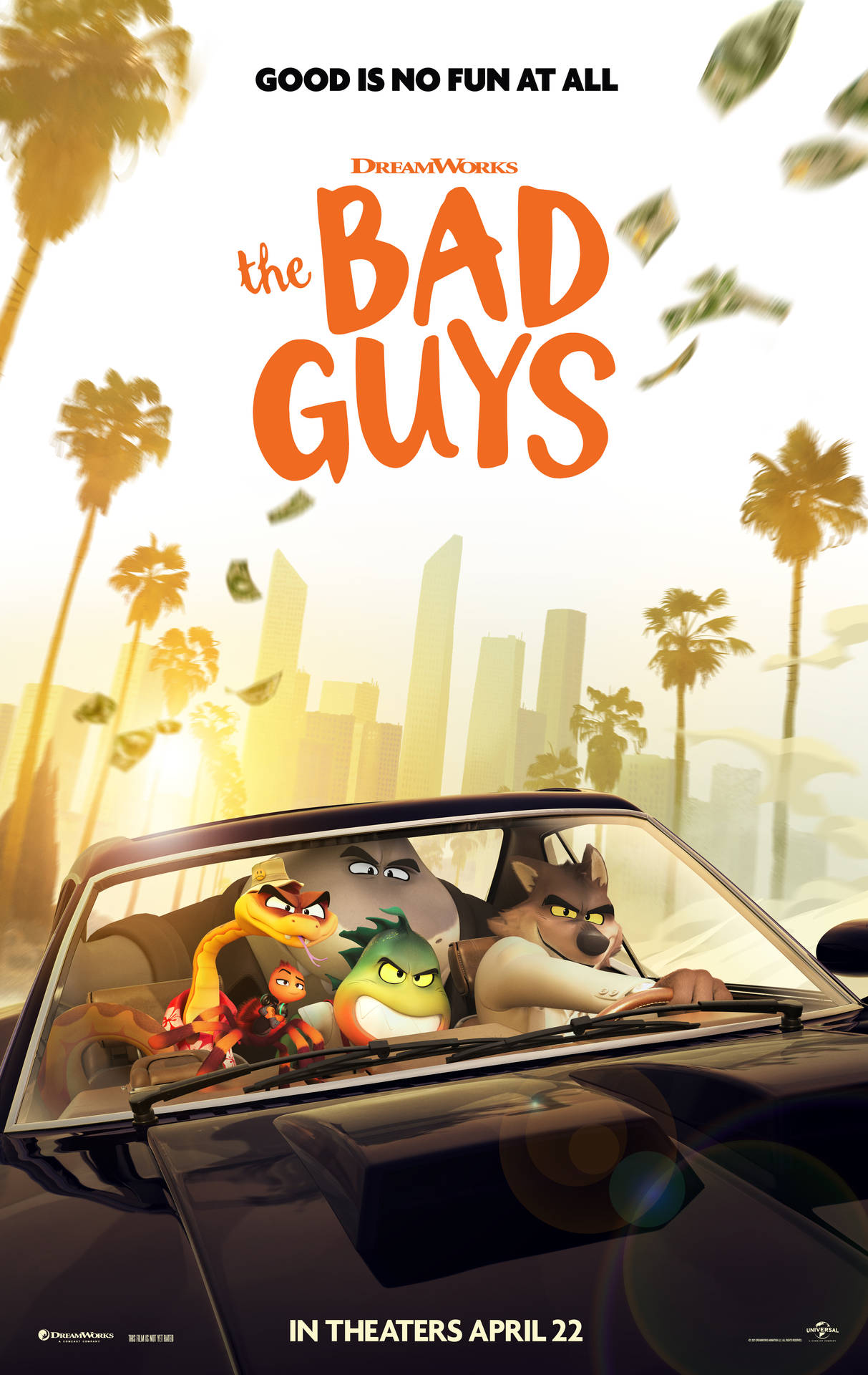 The Bad Guys Dreamworks Poster Background