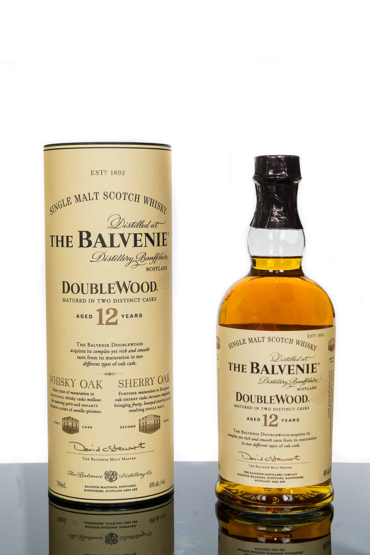 The Balvenie Doublewood Matured Two Distinct Cases Background