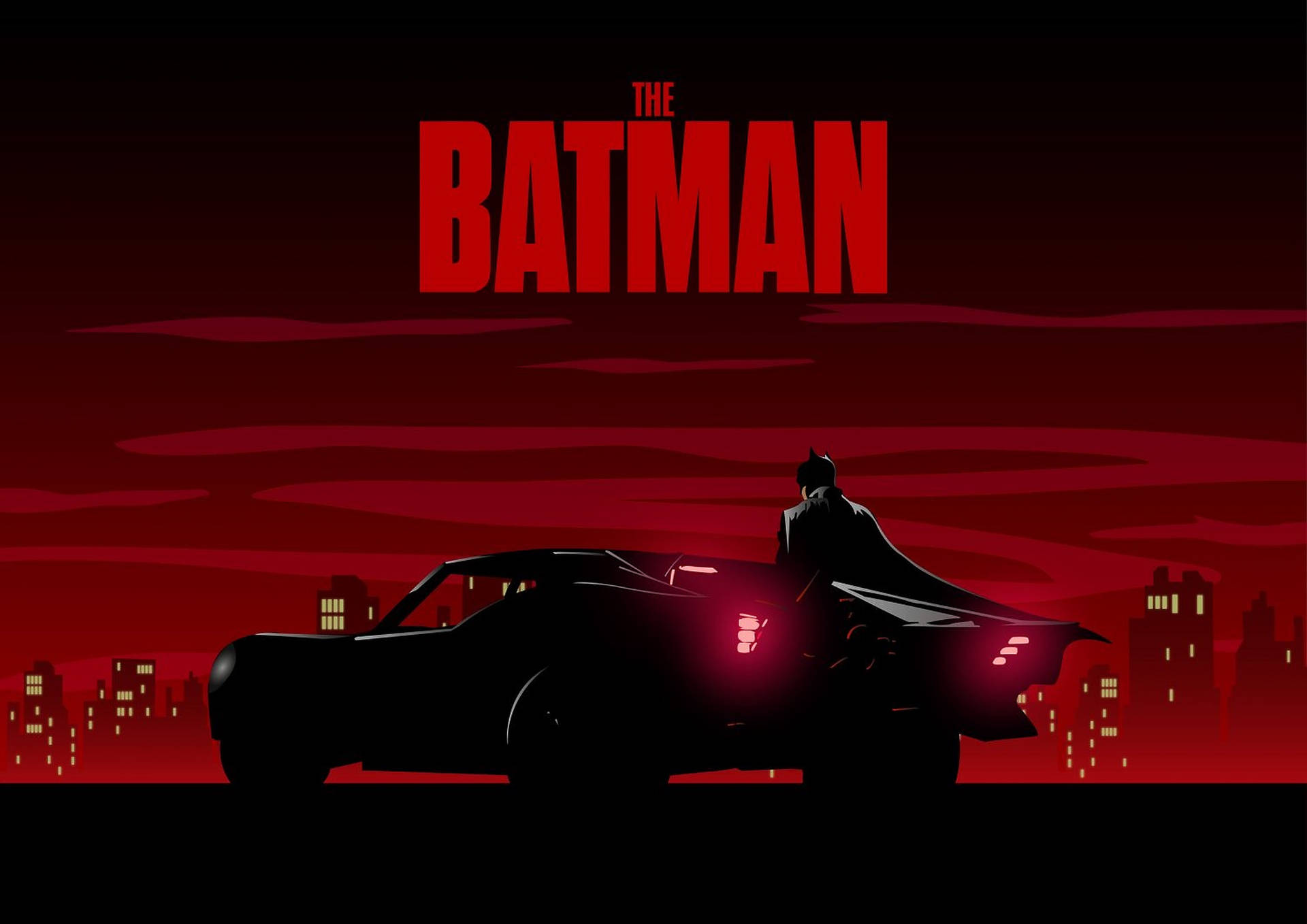 The Batman 2022 Car Art Background