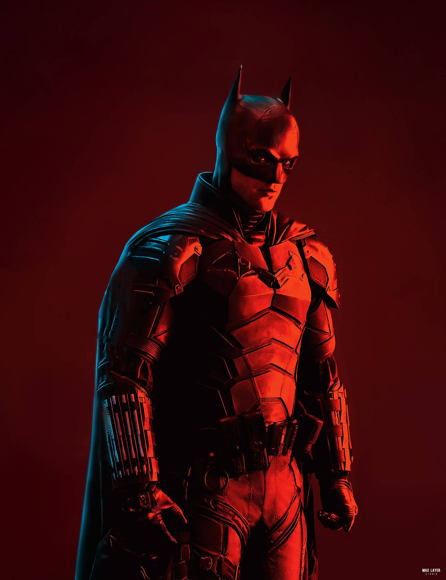 The Batman 2022 Red Light Background