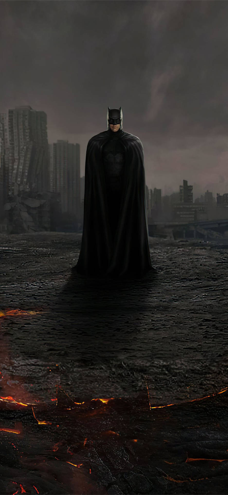 The Batman Iphone City Ruins Background
