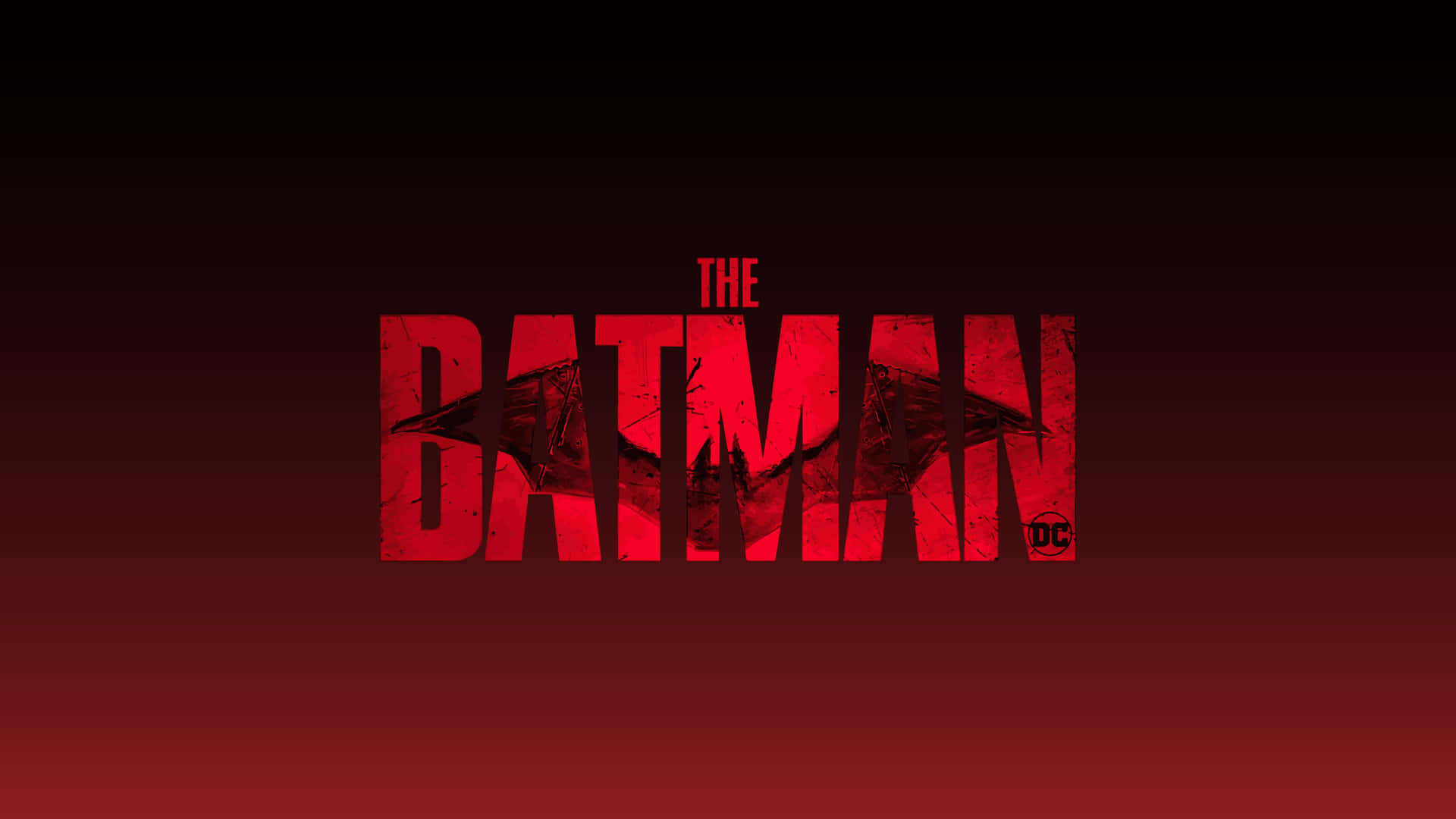 The Batman Logo On A Red Background