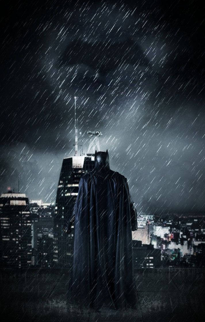 The Batman Movie Rain Background