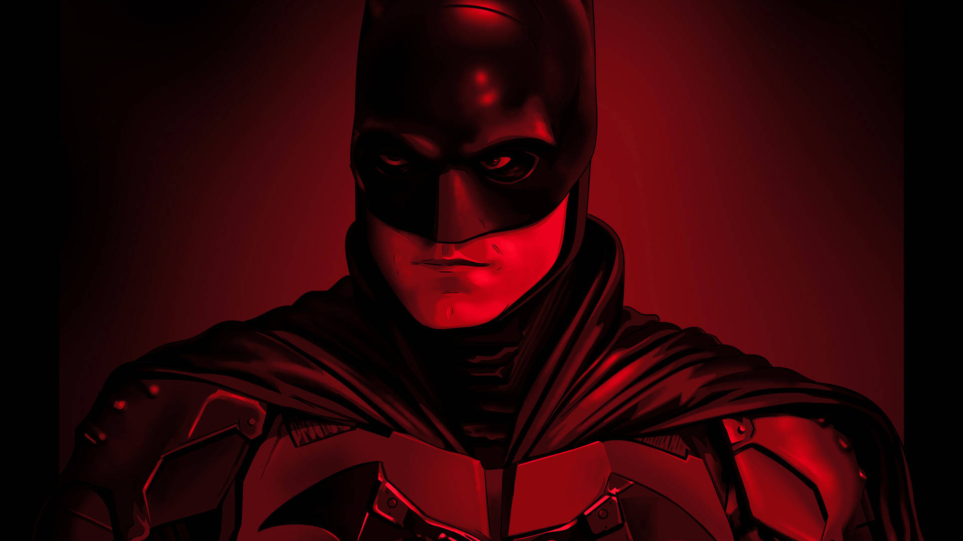 The Batman Red Aesthetic Background