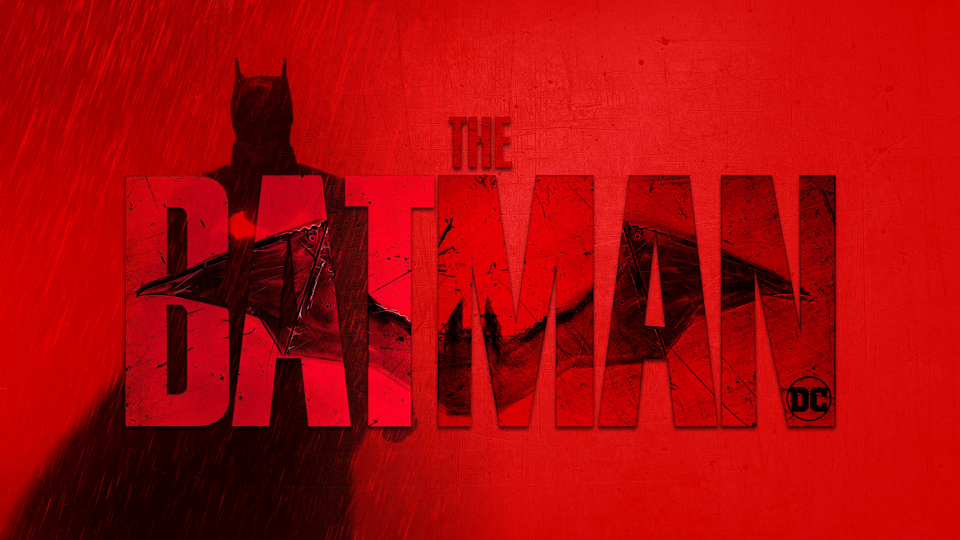 The Batman Red Typography Background