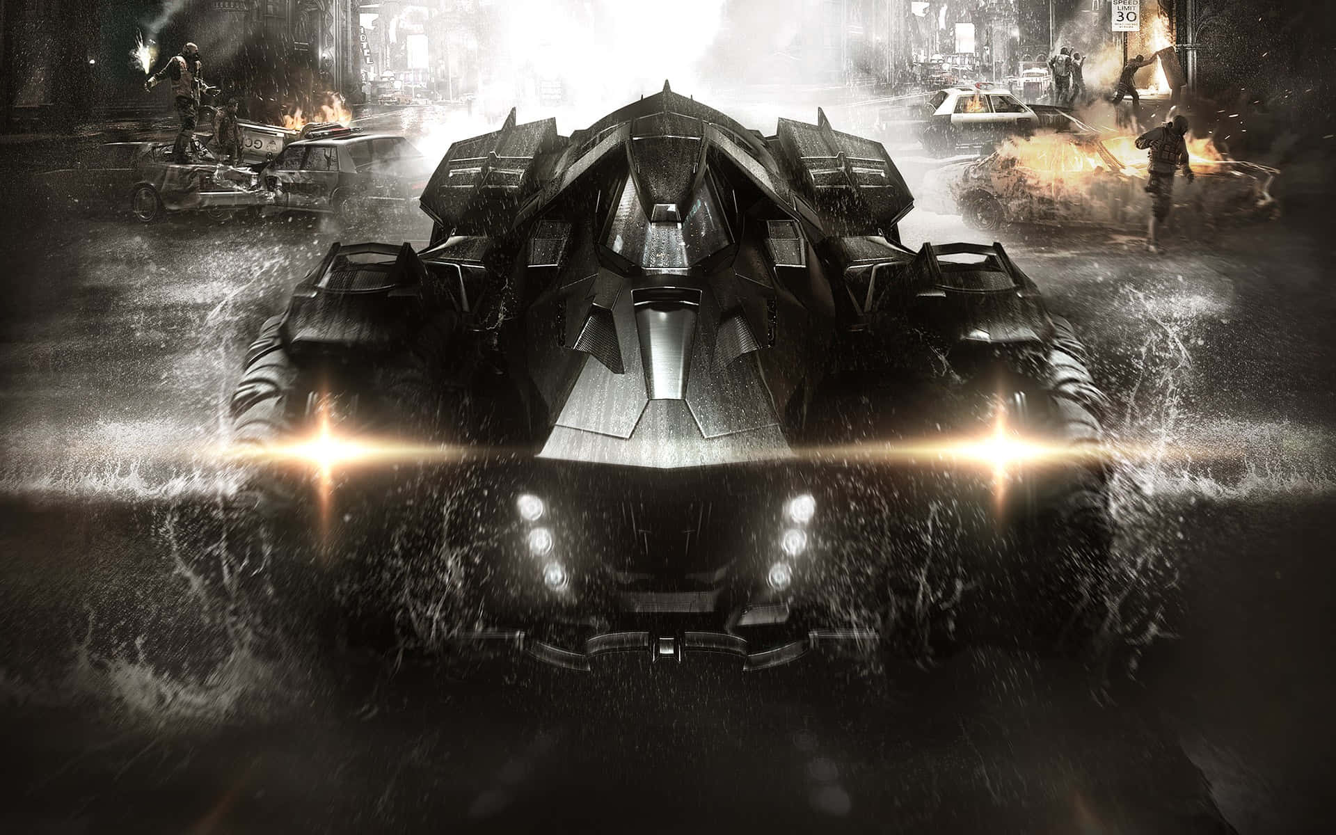 The Batmobile In All Its Glory Background