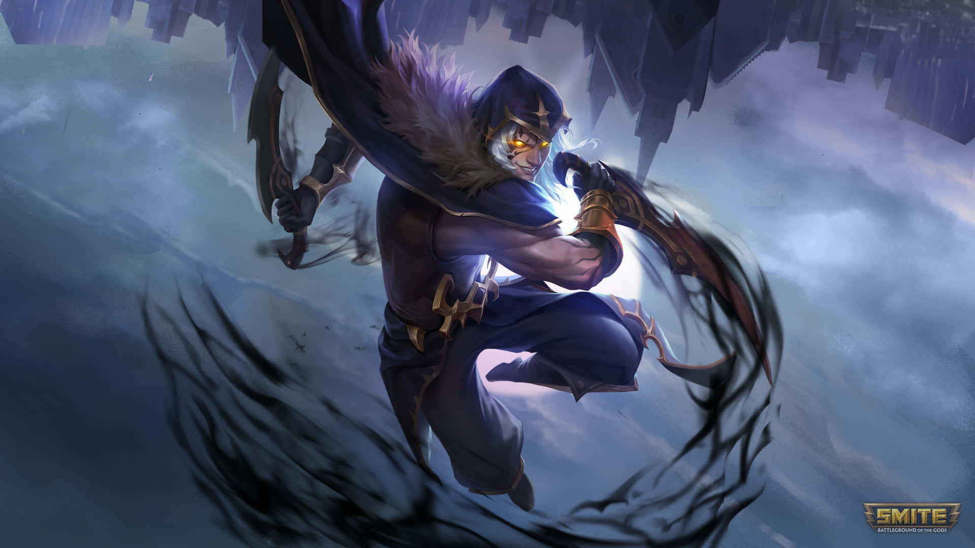The Battle Is Brewing In The Fantasy World Of Smite. Background