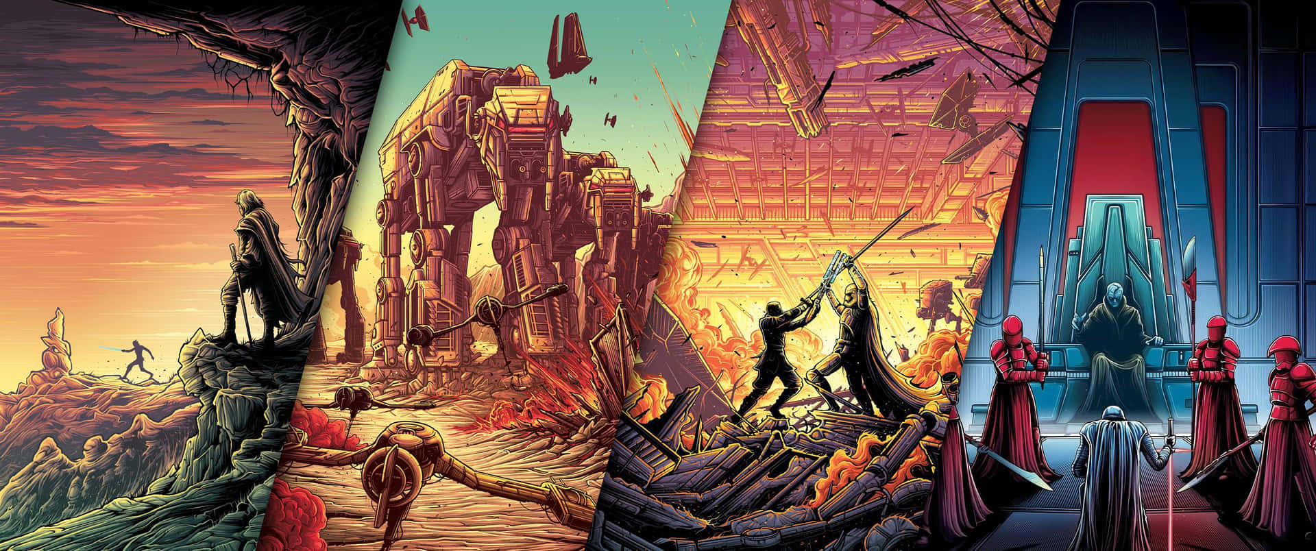The Battle Of Endor - The Epic End To The Galactic Battle Of Star Wars Background