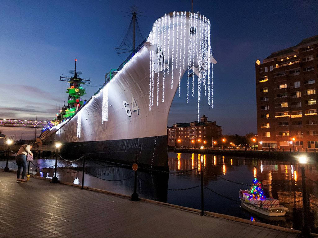 The Battleship Wisconsin In Norfolk, Virginia