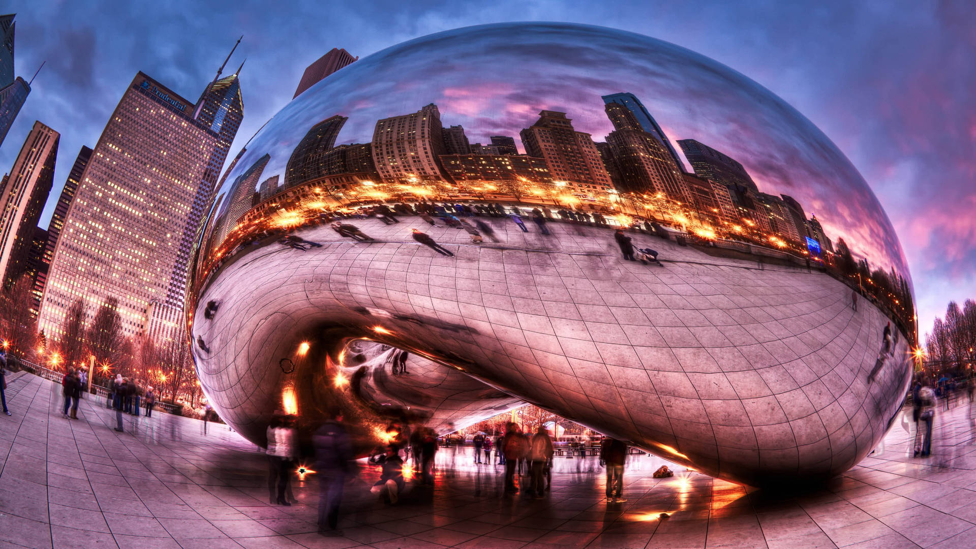 The Bean Chicago At Dusk