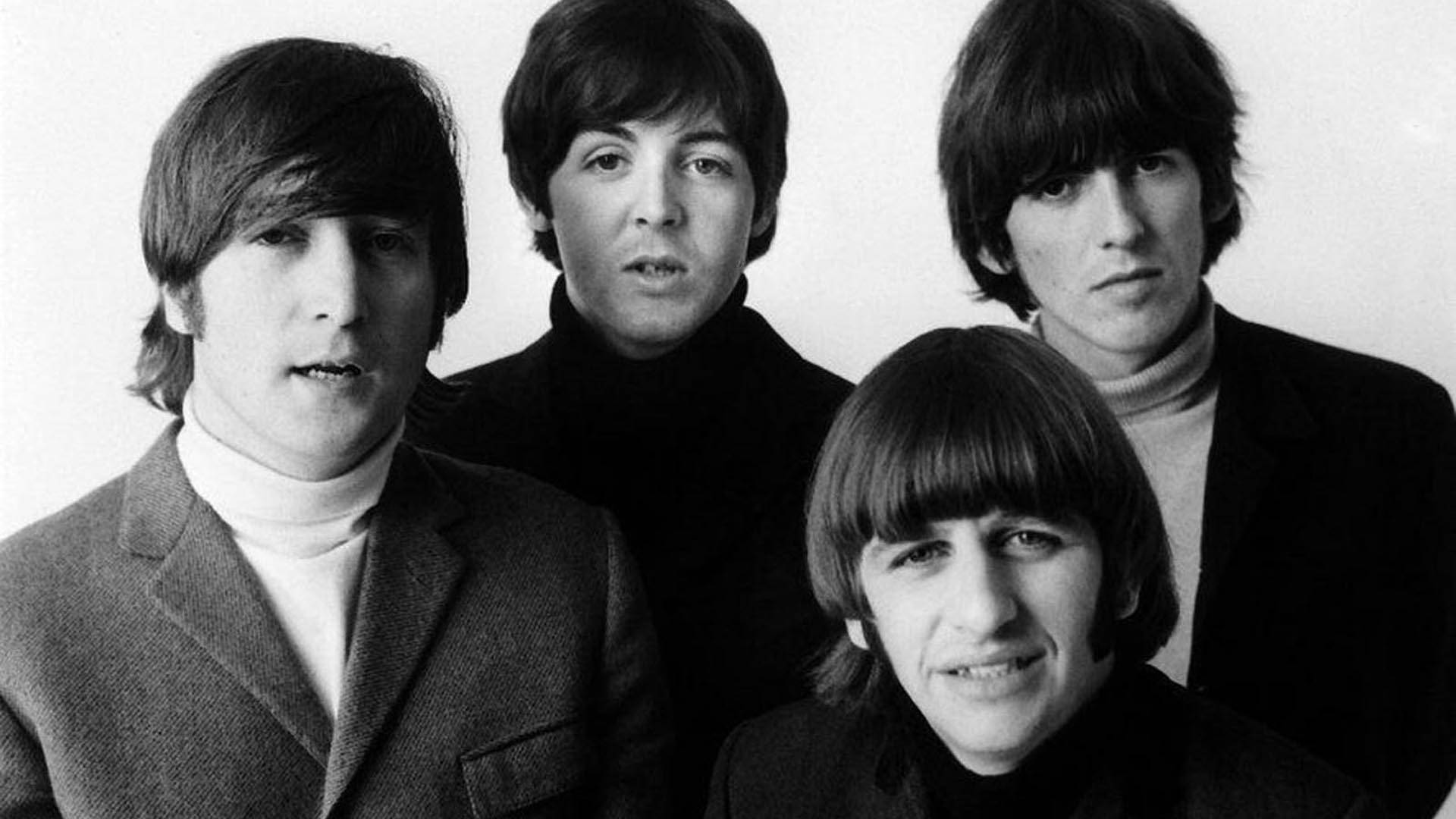 The Beatles Black And White Background