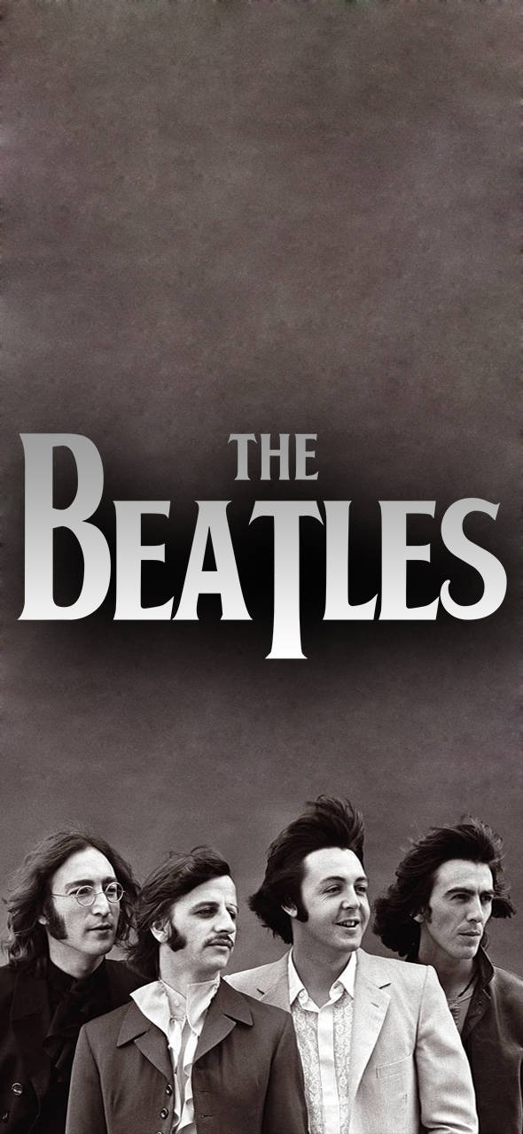 The Beatles Black And White Phone Background