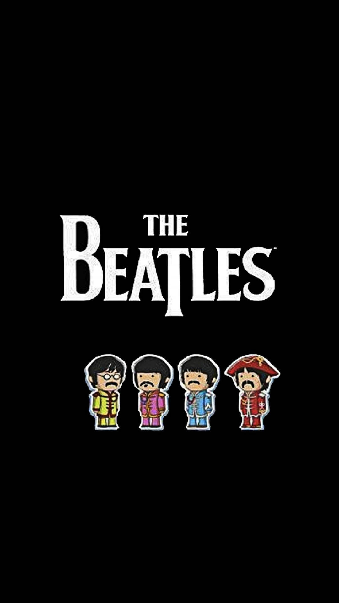 The Beatles Chibi Background