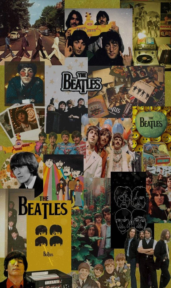 The Beatles Collage Collection Background