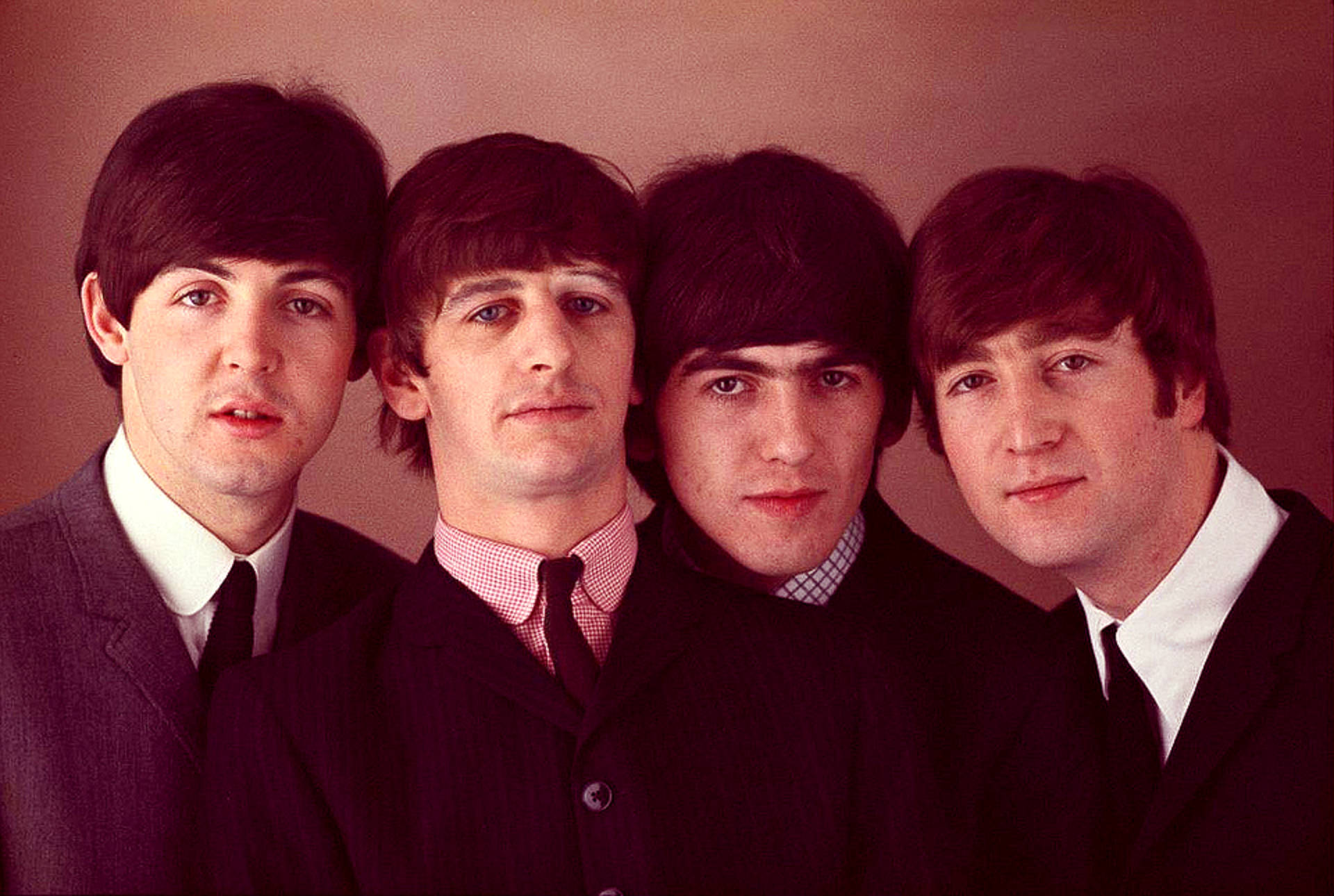 The Beatles Colorized Background